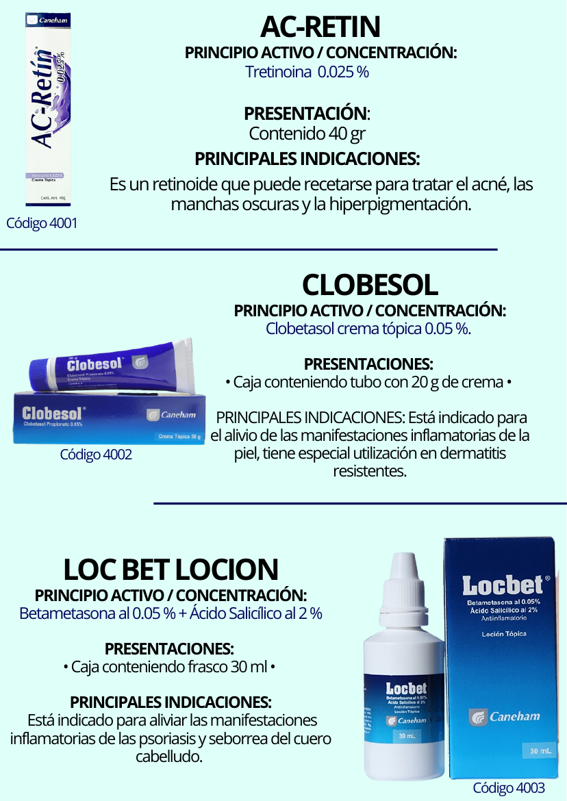 Clobesol y Loc Bet